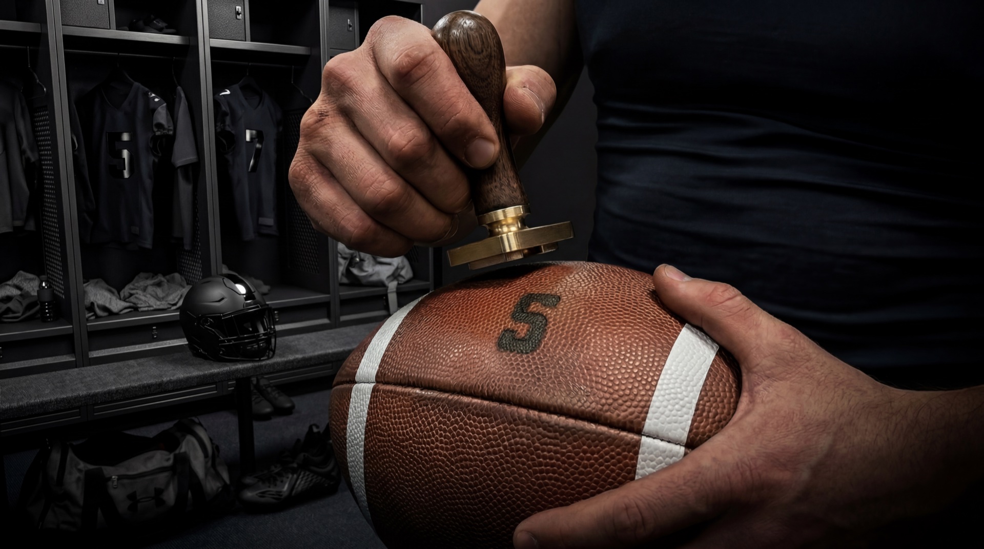 Football being branded