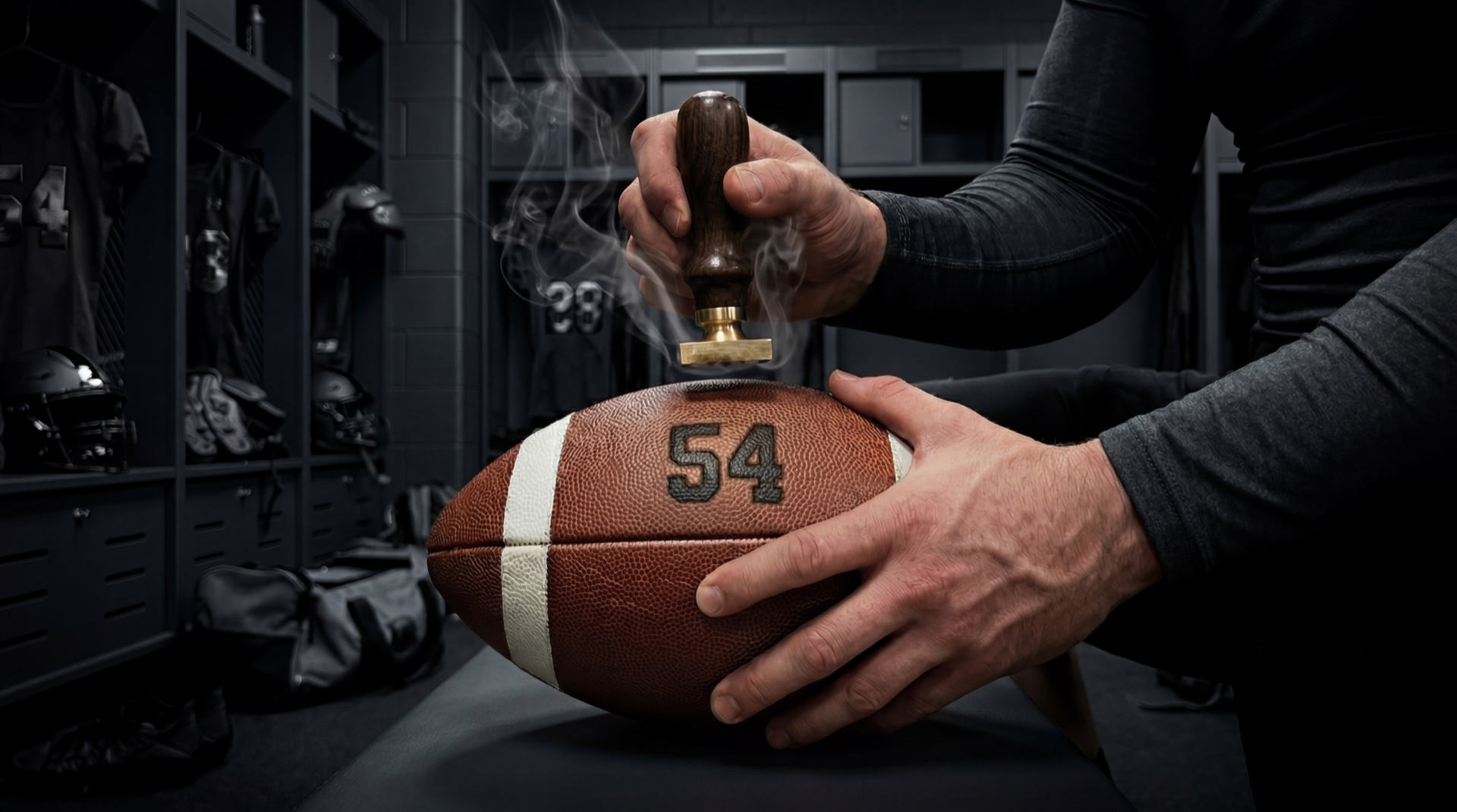 Smoke rising from the stamp