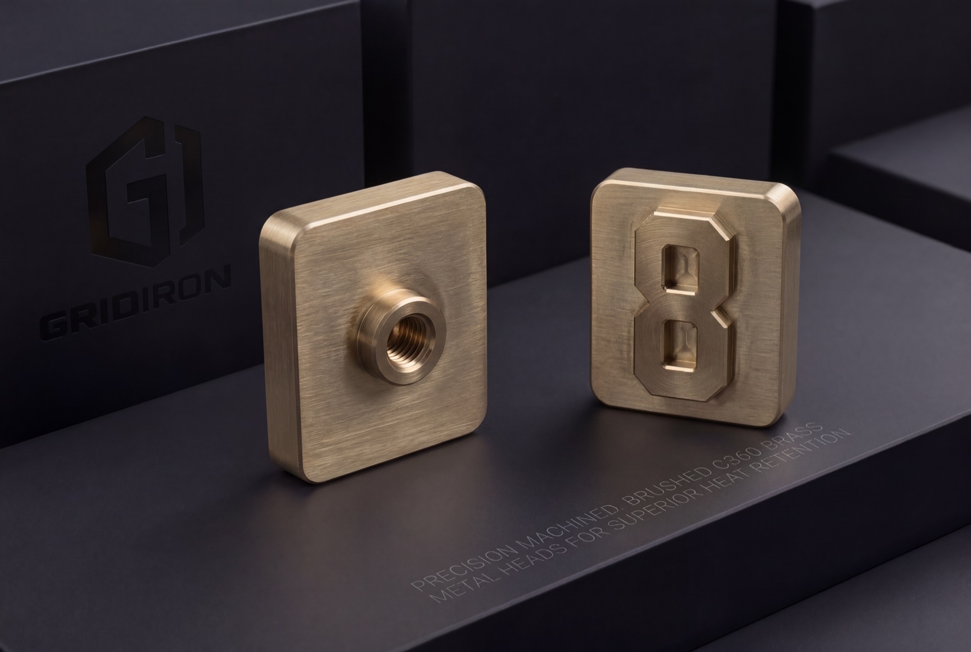 Precision-machined brass heads